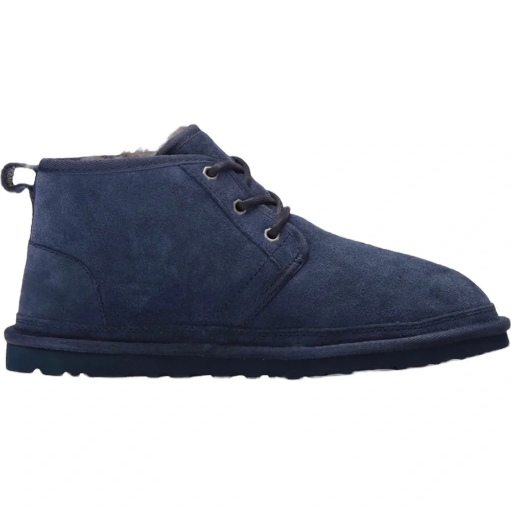 UGG Neumal Navy Blue Sherpa Lined Boots Size 7